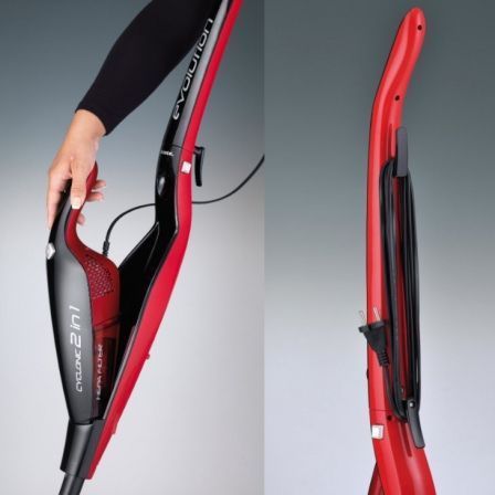 Ariete Evo 2 en 1 Aspirador de Escoba con Cable, 600W, Negro